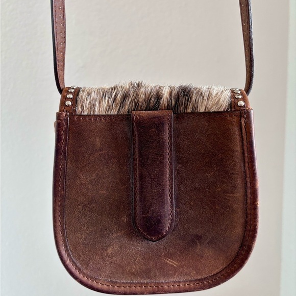 Brighton Leather mini crossbody cowhide bag - Picture 4 of 8